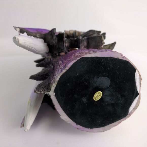 Mythical 12" Purple Dragon Head Stick Incense Burner, Smoke Billows Thru Nose - Picture 8 of 8